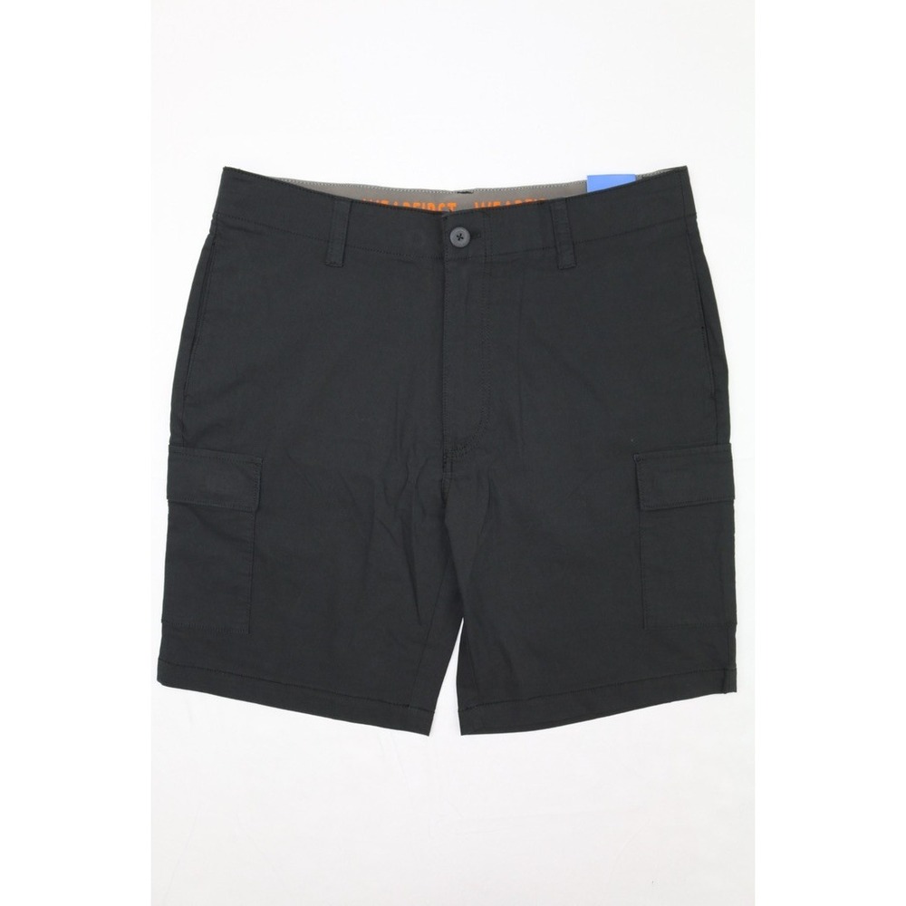Wearfirst Mens Cargo Short Black Sz L 9in Inseam Stretch Soft Touch Comfort